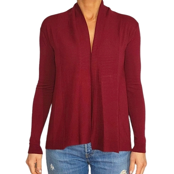 MNG Basics Open Cardigan Size X Small Red - Picture 1 of 4